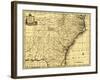 North and South Carolina & Georgia - Panoramic Map-Lantern Press-Framed Art Print