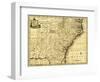 North and South Carolina & Georgia - Panoramic Map-Lantern Press-Framed Art Print