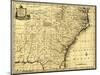 North and South Carolina & Georgia - Panoramic Map-Lantern Press-Mounted Art Print