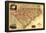 North And South Carolina - Panoramic Map-null-Framed Poster