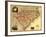 North and South Carolina - Panoramic Map-Lantern Press-Framed Art Print