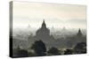 North and South Guni Temples Pagodas and Stupas in Early Morning Mist at Sunrise-Stephen Studd-Stretched Canvas