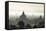 North and South Guni Temples Pagodas and Stupas in Early Morning Mist at Sunrise-Stephen Studd-Framed Stretched Canvas