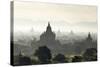 North and South Guni Temples Pagodas and Stupas in Early Morning Mist at Sunrise-Stephen Studd-Stretched Canvas