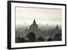 North and South Guni Temples Pagodas and Stupas in Early Morning Mist at Sunrise-Stephen Studd-Framed Photographic Print