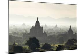 North and South Guni Temples Pagodas and Stupas in Early Morning Mist at Sunrise-Stephen Studd-Mounted Photographic Print