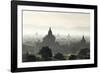 North and South Guni Temples Pagodas and Stupas in Early Morning Mist at Sunrise-Stephen Studd-Framed Photographic Print