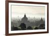 North and South Guni Temples Pagodas and Stupas in Early Morning Mist at Sunrise-Stephen Studd-Framed Photographic Print