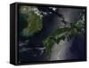 North and South Korea (Upper Left) as Well as the Japanese Island of Shikoku-Stocktrek Images-Framed Stretched Canvas