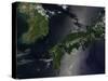 North and South Korea (Upper Left) as Well as the Japanese Island of Shikoku-Stocktrek Images-Stretched Canvas