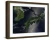 North and South Korea (Upper Left) as Well as the Japanese Island of Shikoku-Stocktrek Images-Framed Photographic Print