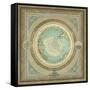 North and South Map II-Elizabeth Medley-Framed Stretched Canvas