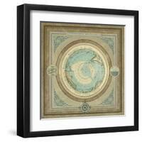 North and South Map II-Elizabeth Medley-Framed Art Print