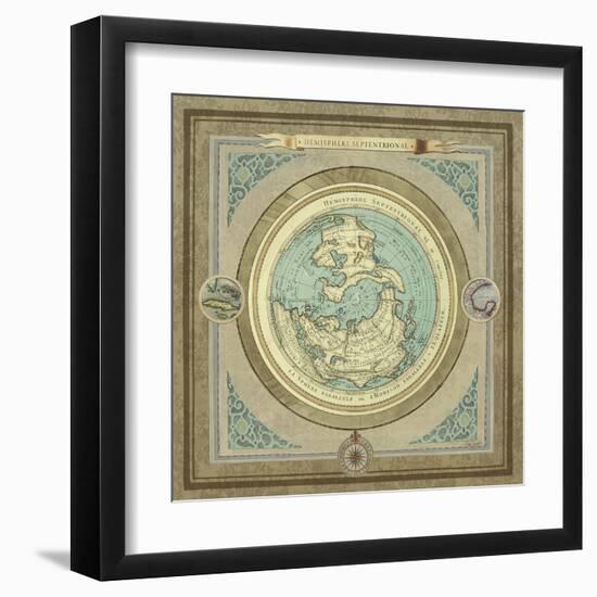 North and South Maps I-Elizabeth Medley-Framed Art Print