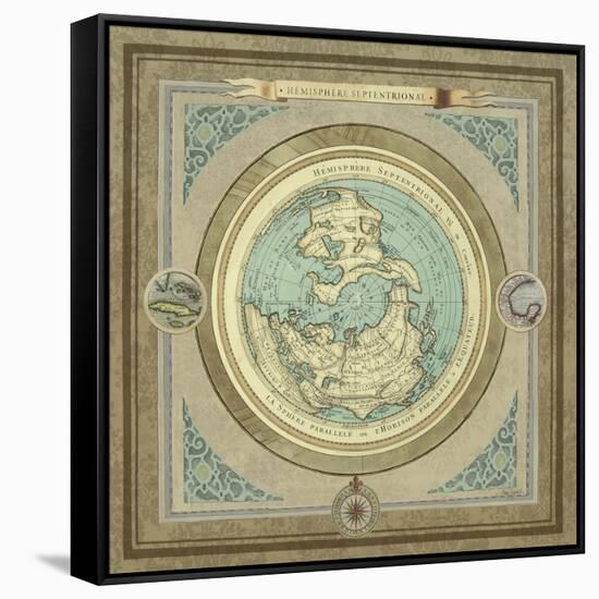 North and South Maps I-Elizabeth Medley-Framed Stretched Canvas