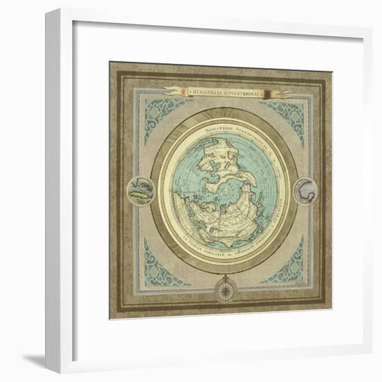 North and South Maps I-Elizabeth Medley-Framed Premium Giclee Print