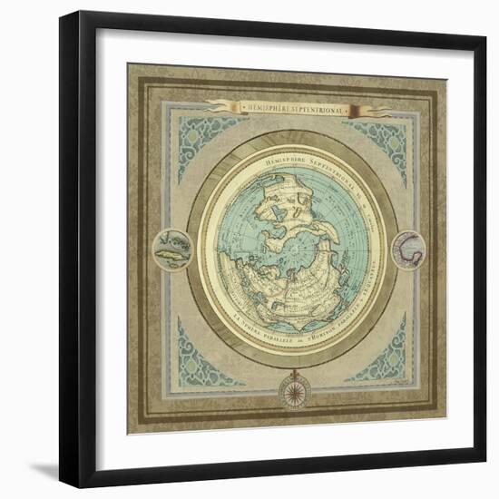 North and South Maps I-Elizabeth Medley-Framed Premium Giclee Print