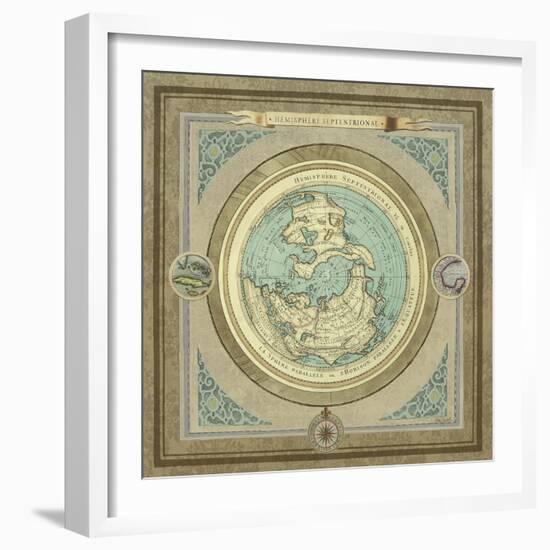 North and South Maps I-Elizabeth Medley-Framed Premium Giclee Print
