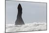 North Atlantic Coast During a Winter Storm with Heavy Gales. Reynisdrangar Sea Stacks-Martin Zwick-Mounted Photographic Print