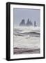 North Atlantic Coast During a Winter Storm with Heavy Gales. Reynisdrangar Sea Stacks-Martin Zwick-Framed Photographic Print