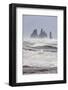 North Atlantic Coast During a Winter Storm with Heavy Gales. Reynisdrangar Sea Stacks-Martin Zwick-Framed Photographic Print