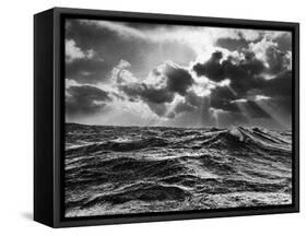 North Atlantic Wave Whipped High in a Midwinter Squall-William Vandivert-Framed Stretched Canvas