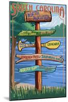 North Augusta, South Carolina - Sign Destinations-Lantern Press-Mounted Art Print