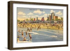 North Avenue Beach, Chicago, Illinois-null-Framed Art Print