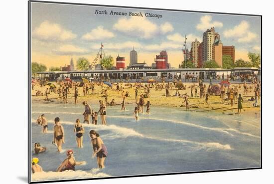 North Avenue Beach, Chicago, Illinois-null-Mounted Art Print