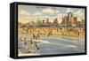 North Avenue Beach, Chicago, Illinois-null-Framed Stretched Canvas