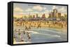 North Avenue Beach, Chicago, Illinois-null-Framed Stretched Canvas