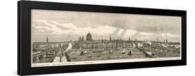 North Bank of the Thames from Blackfriars Bridge-null-Framed Art Print