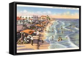 North Beach, Corpus Christi, Texas-null-Framed Stretched Canvas