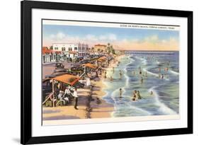 North Beach, Corpus Christi, Texas-null-Framed Premium Giclee Print