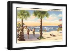 North Beach, Corpus Christi-null-Framed Art Print