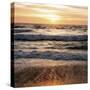 North Beach Sunset 3-Lance Kuehne-Stretched Canvas