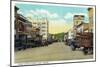 North Bend, Oregon - Street Scene-Lantern Press-Mounted Art Print