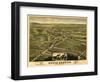 North Berwick, Maine - Panoramic Map-Lantern Press-Framed Art Print