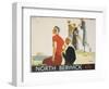 North Berwick Poster-Andrew Johnson-Framed Premium Giclee Print