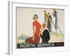 North Berwick Poster-Andrew Johnson-Framed Giclee Print