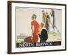 North Berwick Poster-Andrew Johnson-Framed Giclee Print