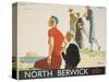 North Berwick Poster-Andrew Johnson-Stretched Canvas