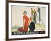 North Berwick Poster-Andrew Johnson-Framed Giclee Print