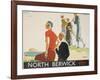 North Berwick Poster-Andrew Johnson-Framed Giclee Print