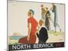 North Berwick Poster-Andrew Johnson-Mounted Giclee Print