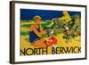 North Berwick, Scotland - Golf Coast Promotional Poster-Lantern Press-Framed Art Print