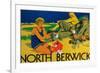 North Berwick, Scotland - Golf Coast Promotional Poster-Lantern Press-Framed Premium Giclee Print