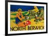 North Berwick, Scotland - Golf Coast Promotional Poster-Lantern Press-Framed Premium Giclee Print