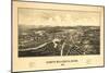 North Billerica, Massachusetts - Panoramic Map-Lantern Press-Mounted Art Print