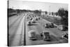 North Bound Lake Shore Drive in Chicago, Ca. 1946.-Kirn Vintage Stock-Stretched Canvas